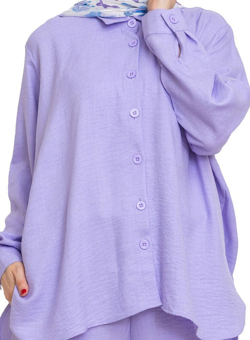 Lilac Linen Suit - Khotwh